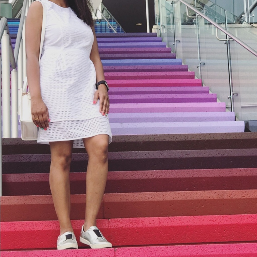 Armani Exchange White eyelet dress size S